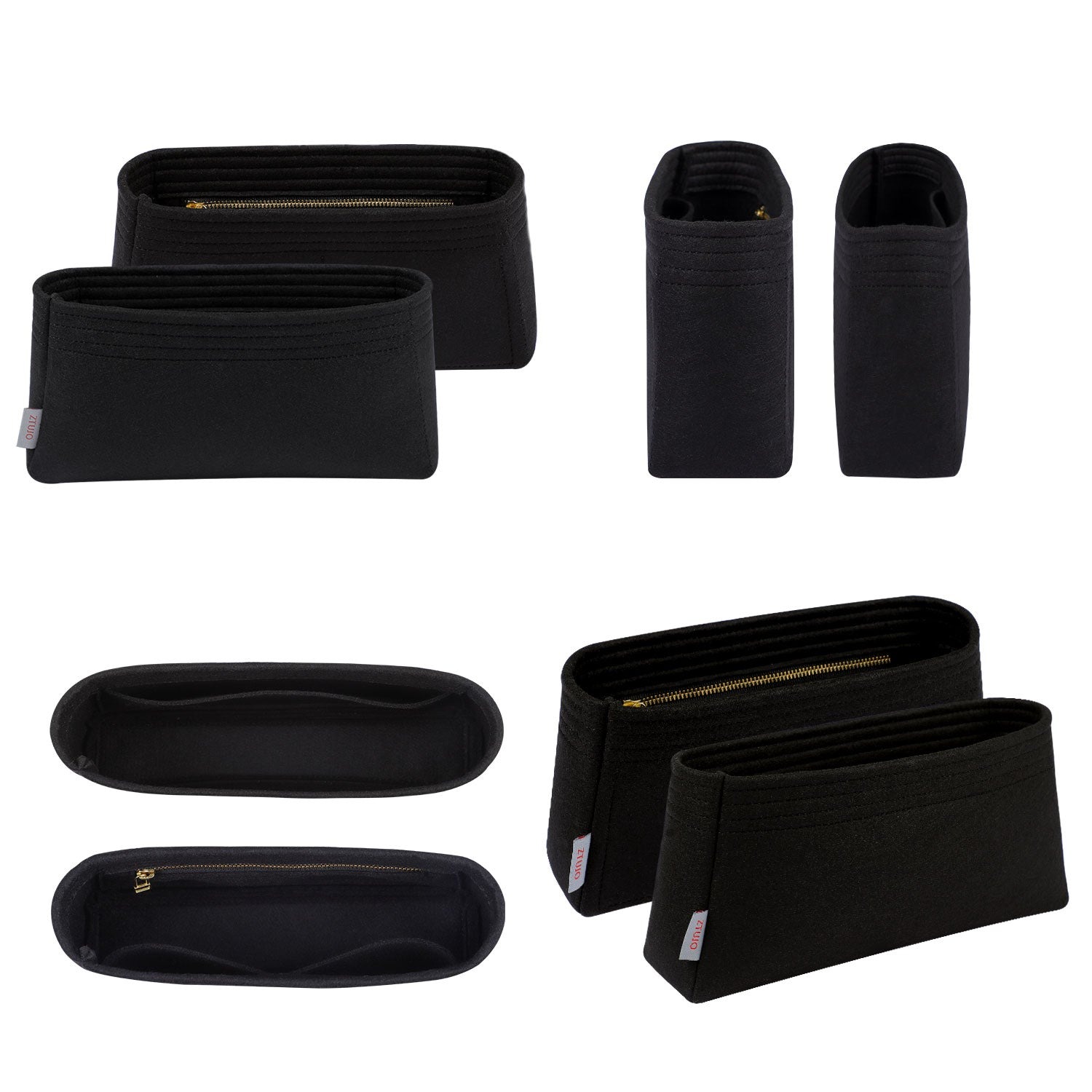 ที่ใส่ของในกระเป๋า Fendi Peekaboo Essentially – แผ่นรองกระเป๋าผ้าสักหลาดพรีเมียมพร้อมซิป YKK product image 2