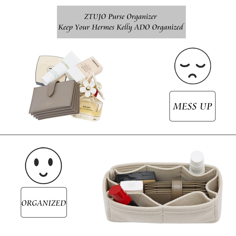 에르메스 켈리 아도 퍼스 오거나이저 – 8개 포켓, 초극세사 펠트 product image 4