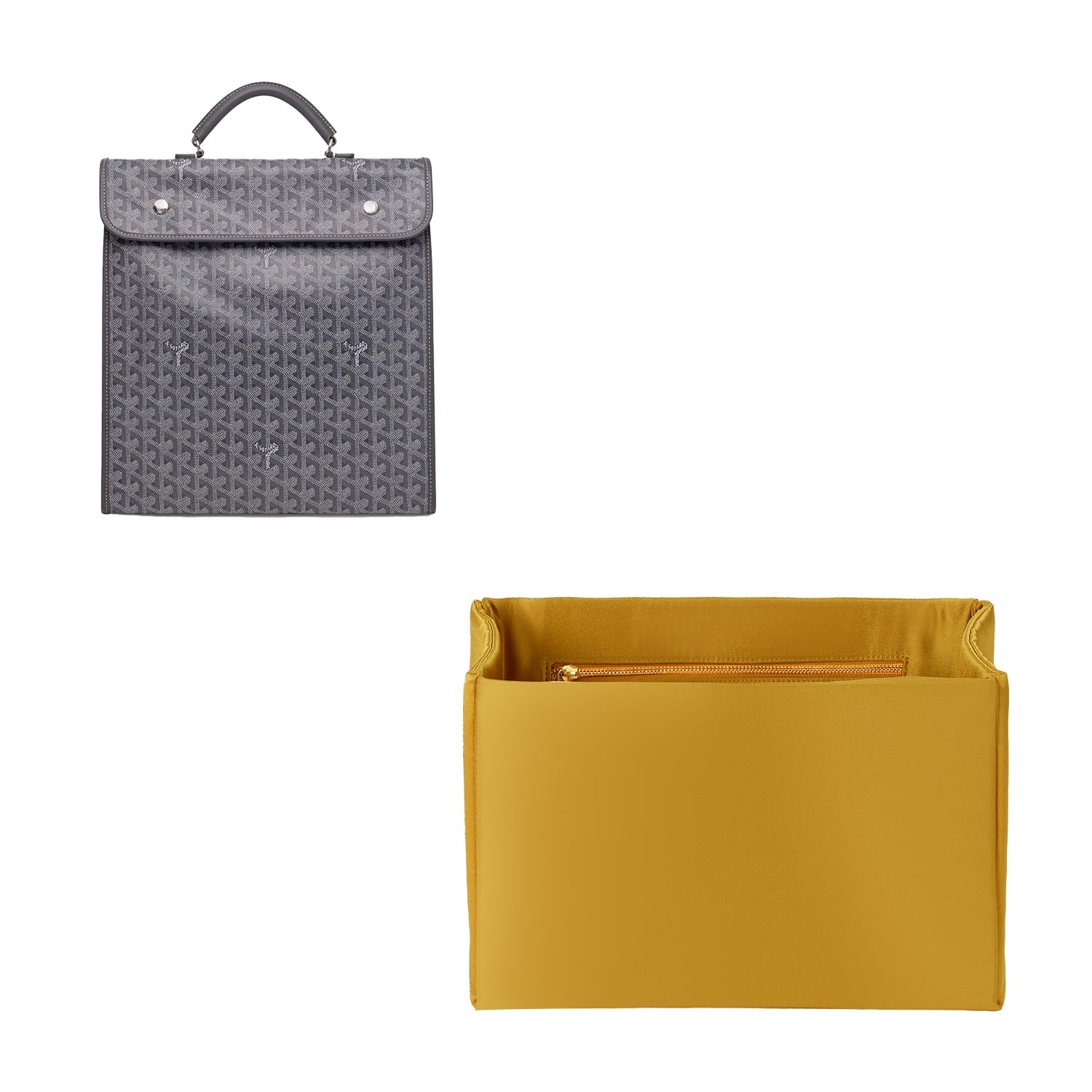 Väskaorganisatör för Goyard Saint Léger-ryggsäck – siden & satin, 6 fack
