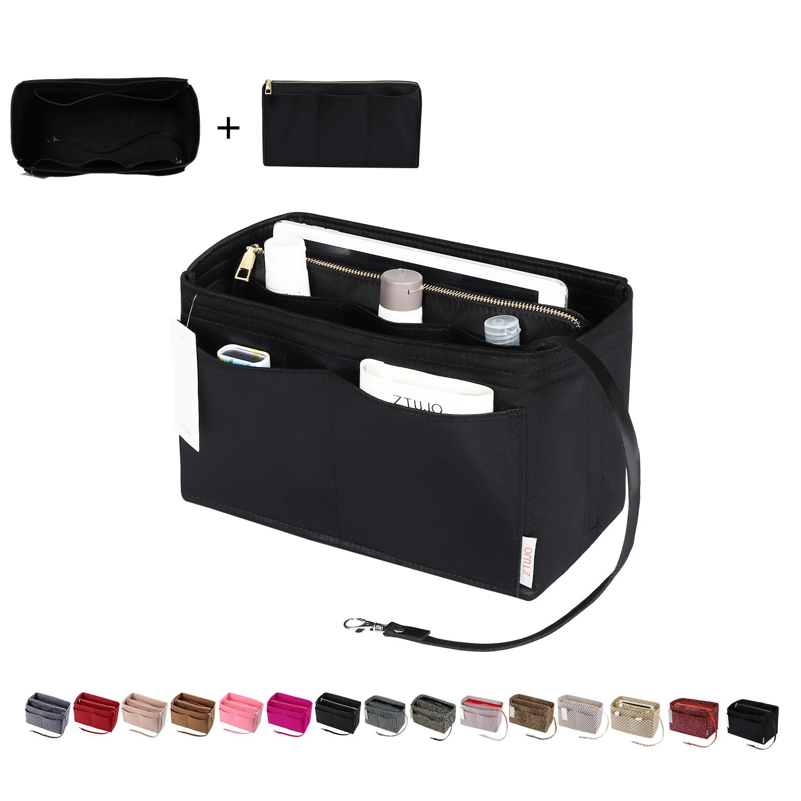 Organizador para Bolsa LV Speedy Neverfull Tote – 6 Tamanhos, Insert de Feltro para Bolsa com Zíper product image 118