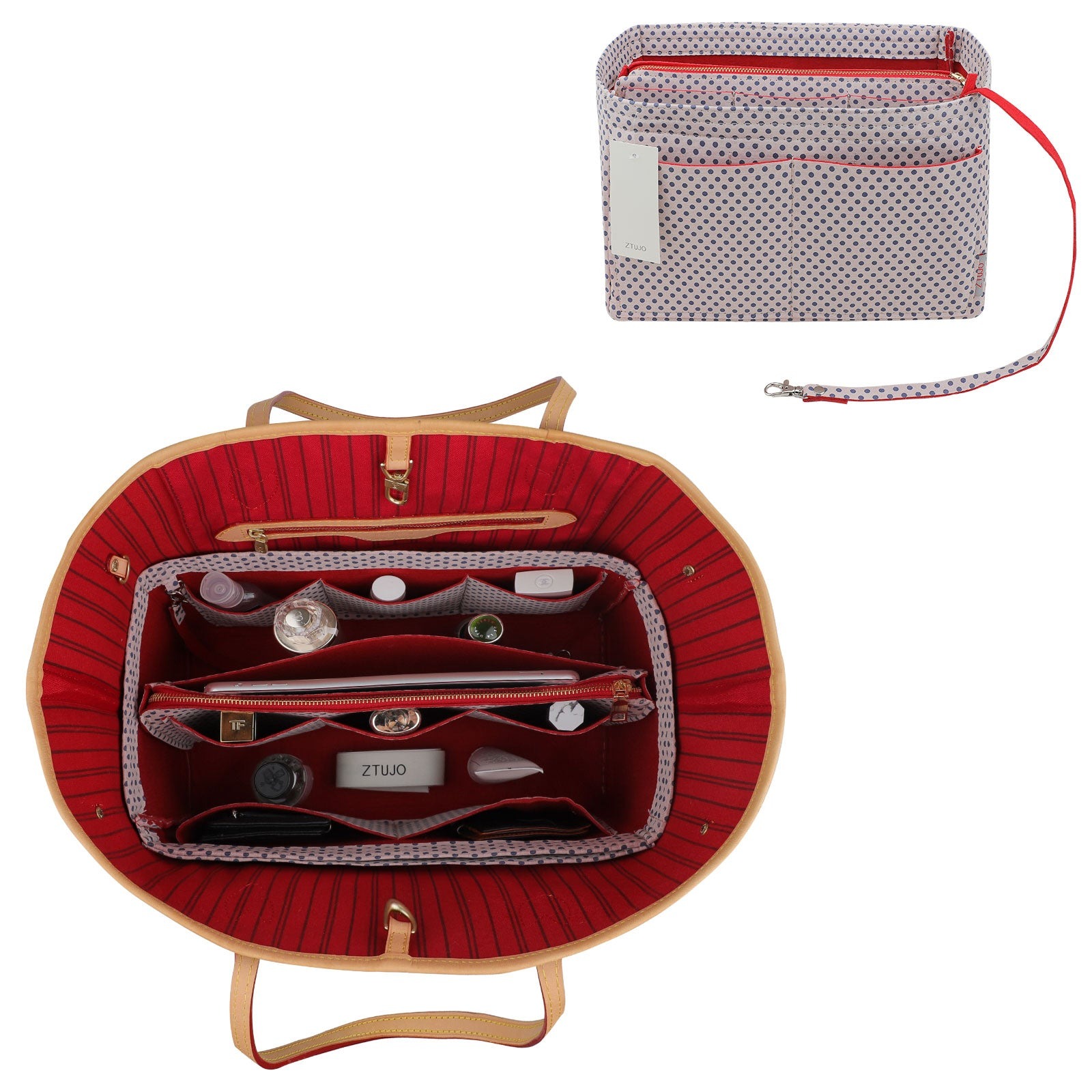 Organizador para Bolsa LV Speedy Neverfull Tote – 6 Tamanhos, Insert de Feltro para Bolsa com Zíper product image 92