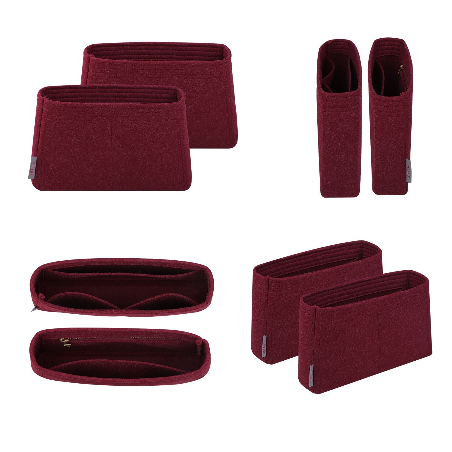 Premium pungorganizer til LV Montaigne BB / MM – 5 lommers filtindsats product image 2