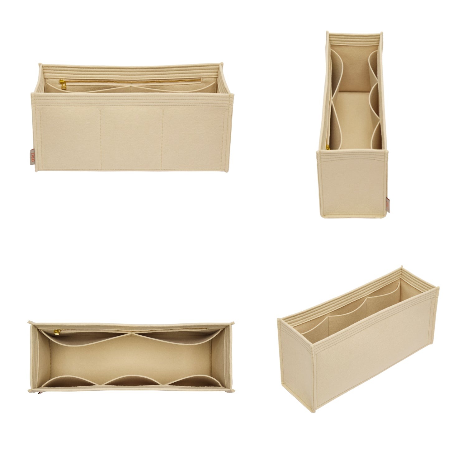 Penyusun Beg untuk Fendi Peekaboo X Tote Medium – Penyisip Felt 6 Poket product image 3