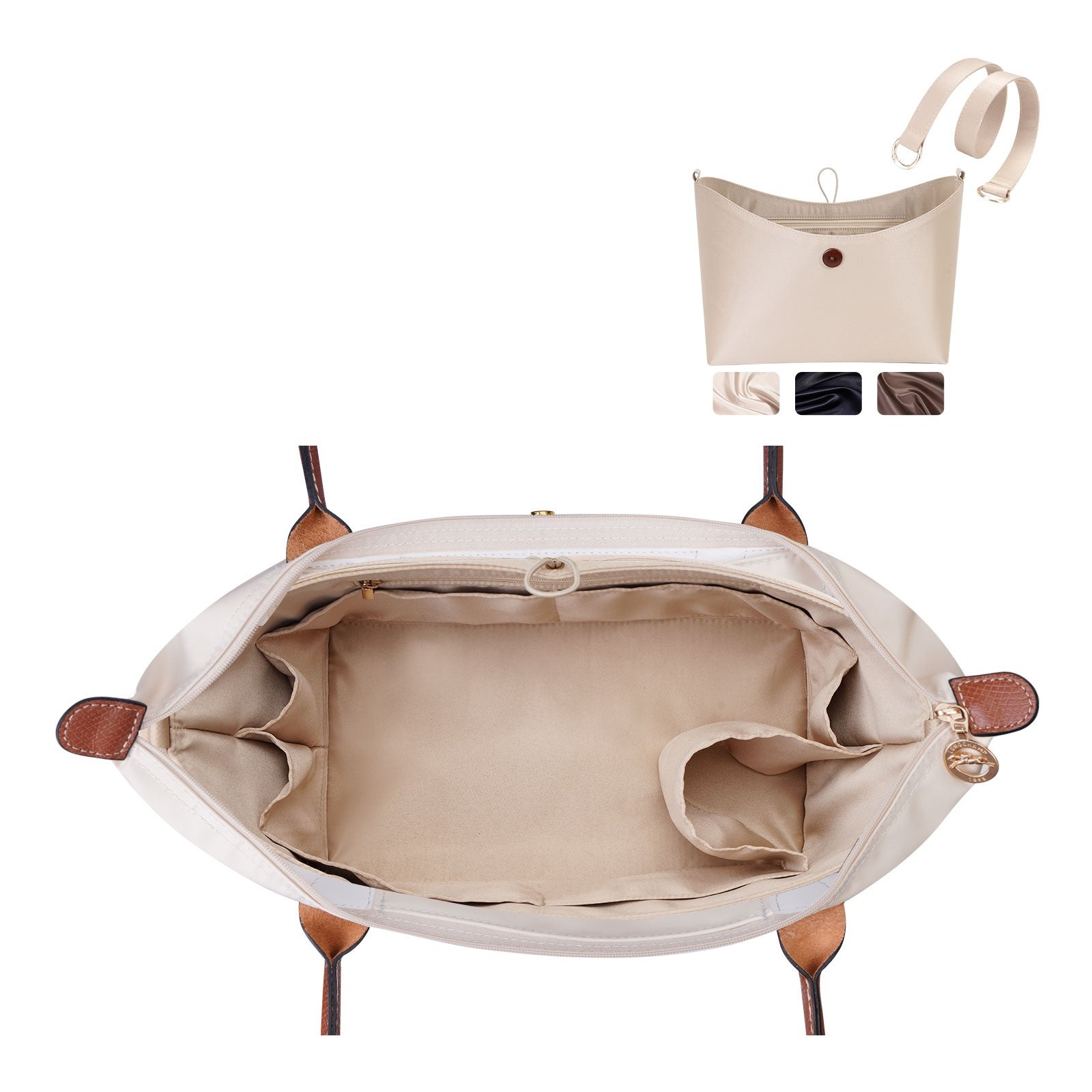 INNERBAG Taschenorganizer-Einsatz für LongChamp Le Pliage, Energy, Schultertasche, Top Handle, Xtra product image 11