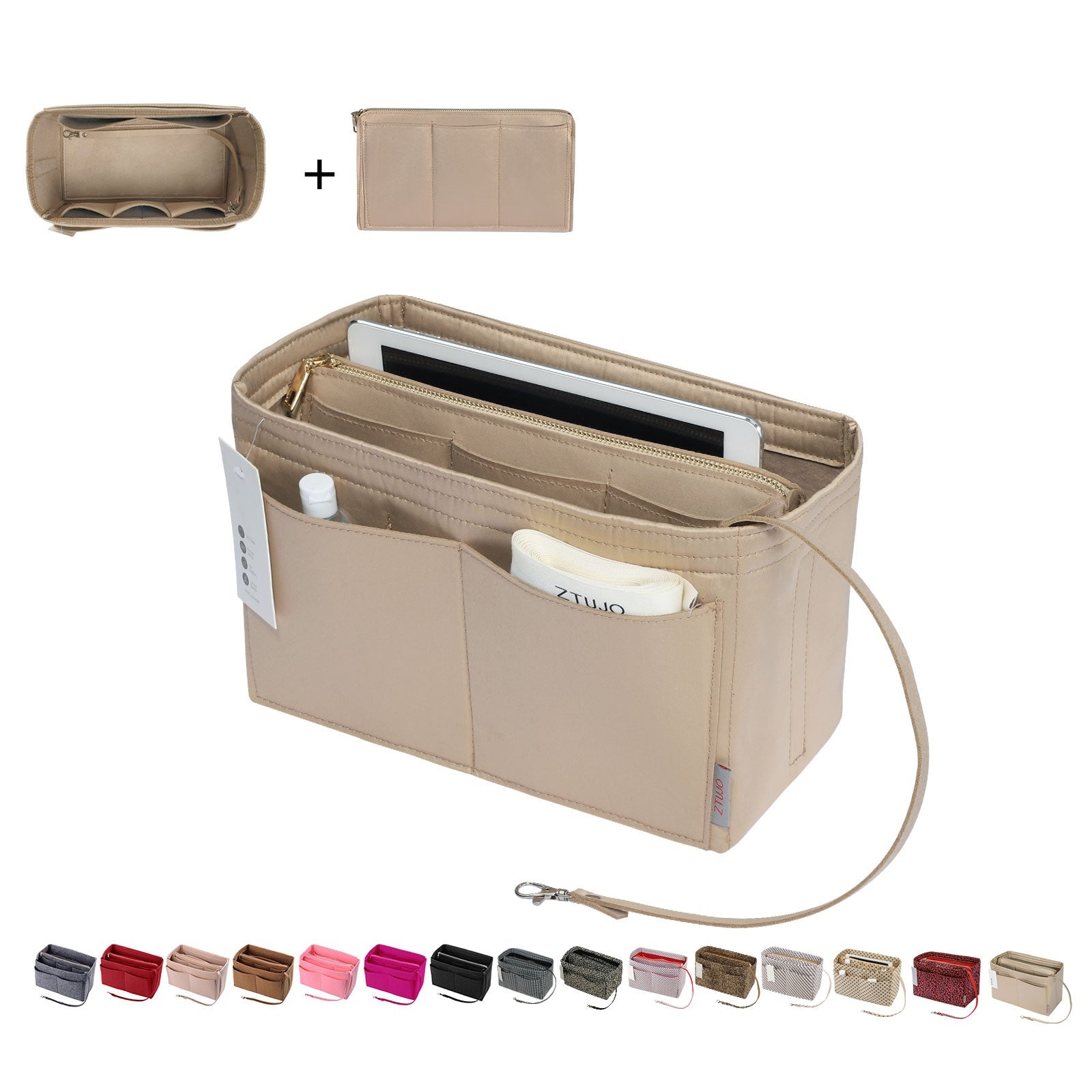 Organizador para Bolsa LV Speedy Neverfull Tote – 6 Tamanhos, Insert de Feltro para Bolsa com Zíper product image 111