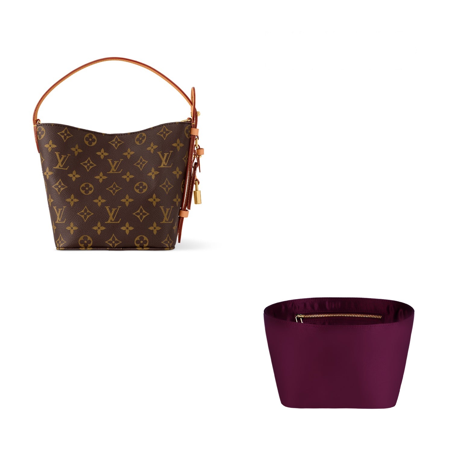 INNERBAG kapsa do kabelky pro LV All In BB / GM – Silks & Satins, 5 kapes