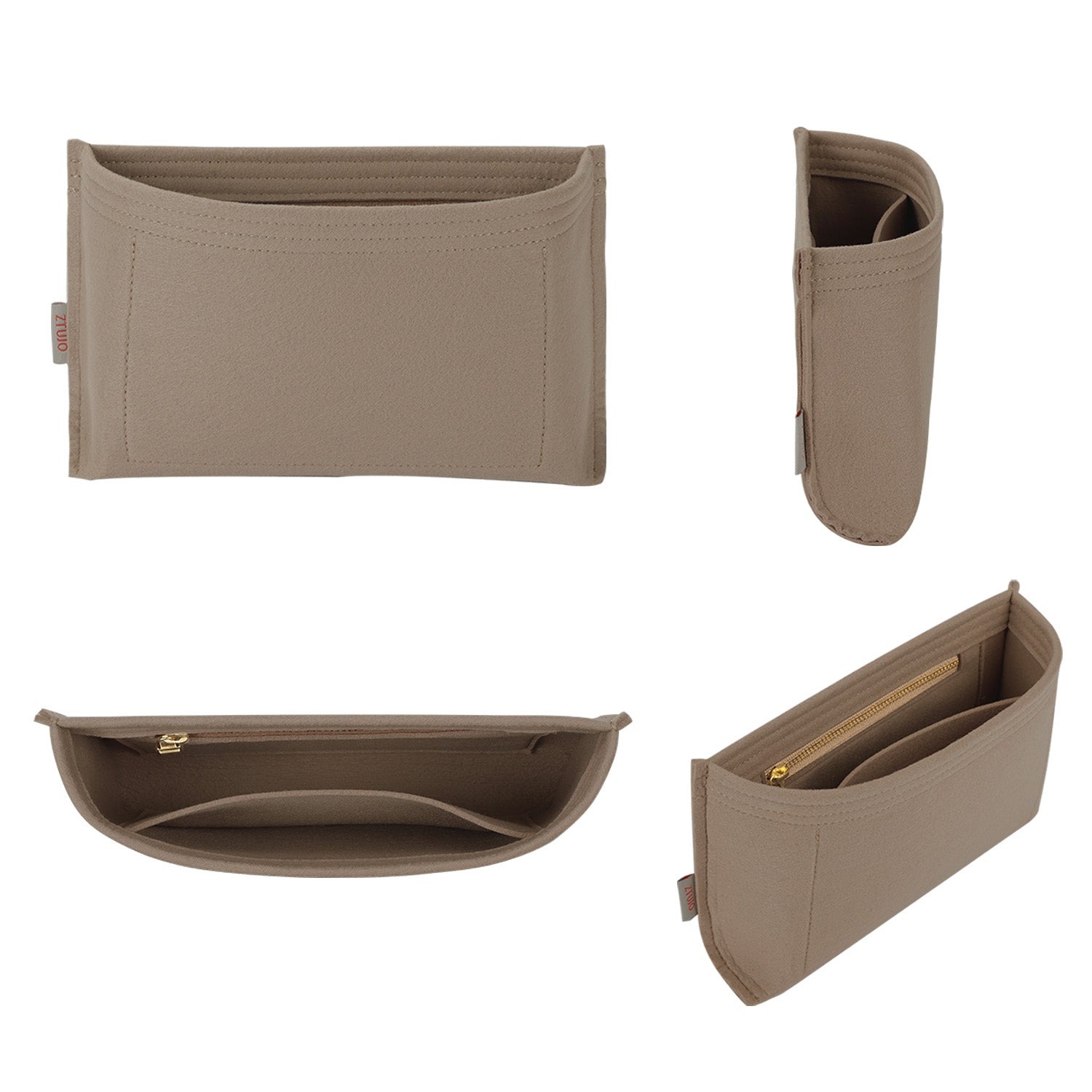 Premium Geldbörsen-Organizer für Hermes Videpoches Tasche – Elefantengrau / Individuell product image 2