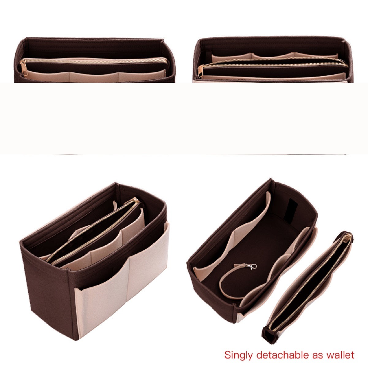 Organizador para Bolsa LV Speedy Neverfull Tote – 6 Tamanhos, Insert de Feltro para Bolsa com Zíper product image 46