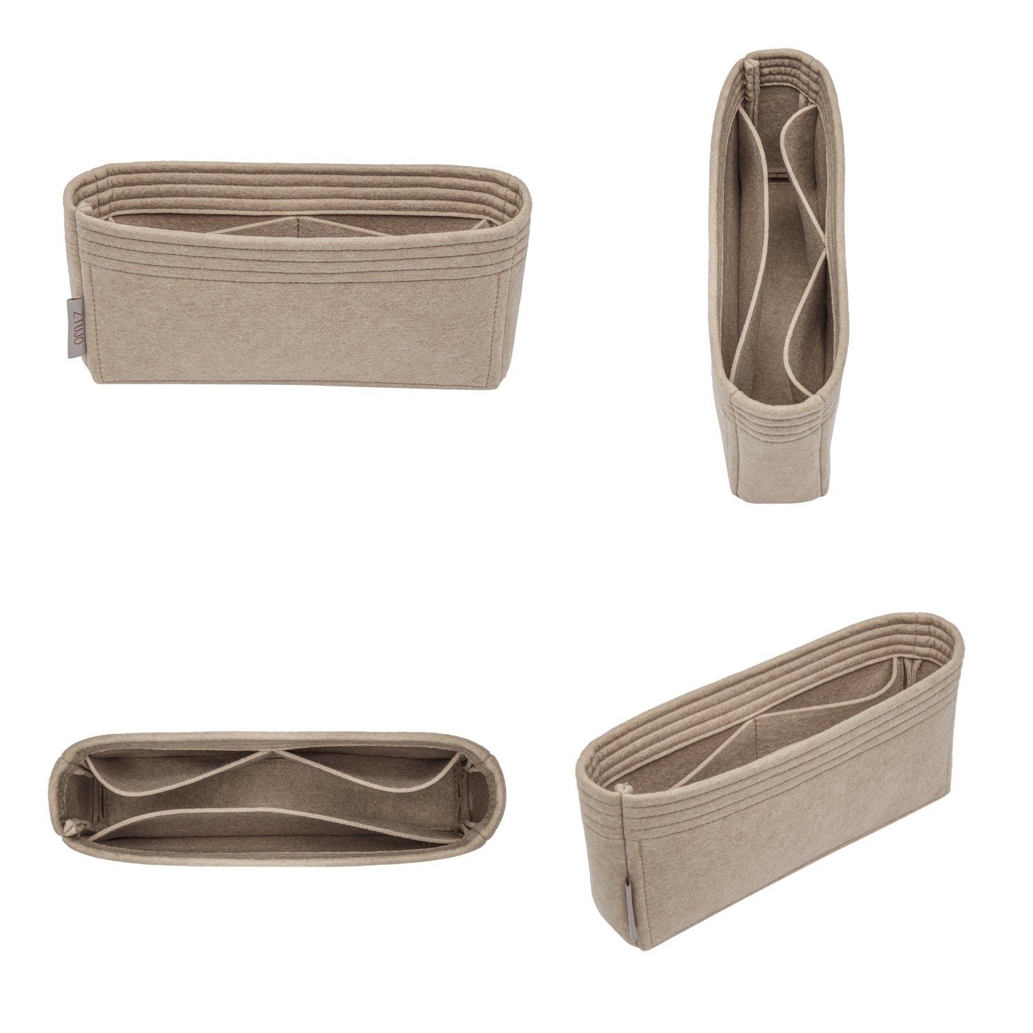 Organisateur de sac pour Gu*ci 1955 Horsebit – Insert de sac en feutre premium, 3 poches detail image 1