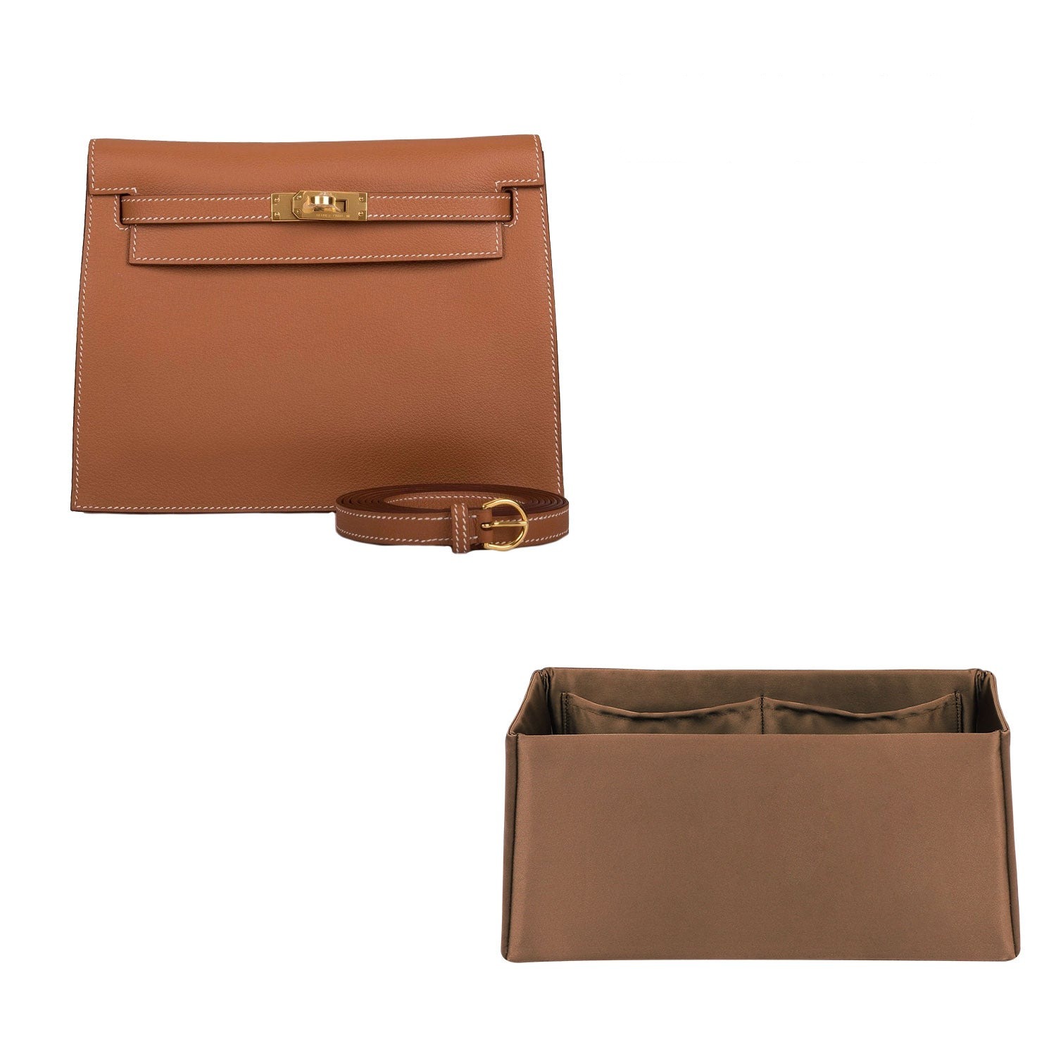 ผ้าไหมและซาติน ออร์แกไนเซอร์ใส่กระเป๋าถือ สำหรับ Hermes Kelly Danse – 4 ช่อง product image 7