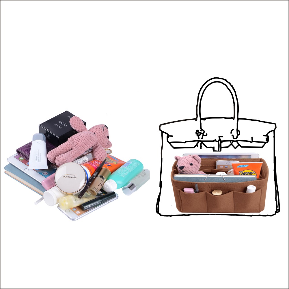 Fickorgware med fastsydd botteninsats för Hermes Birkin 30/35 product image 29