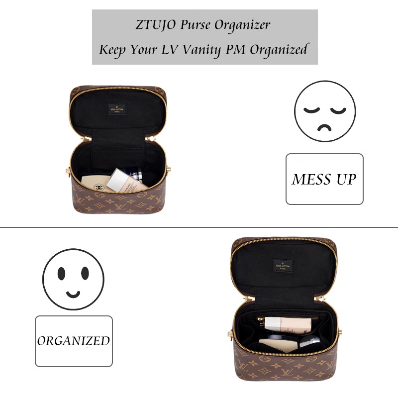 Penyusun Beg untuk LV Vanity PM Sesuai dengan Sempurna! – Sisipan Felt 7 Poket, Zip YKK product image 3