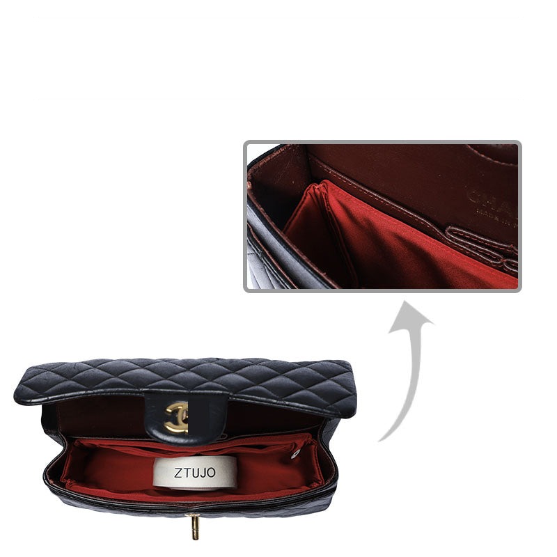 Hedvábný & saténový organizér do kabelky pro Chanel CF Mini Square 17 cm / Mini / Small / Medium / Jumbo / Maxi detail image 4