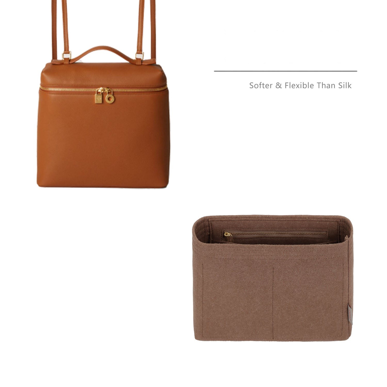 Θήκη οργάνωσης για σακίδιο Loro Piana Extra Pocket L23.5 – Ένθετο με 4 θήκες από τσόχα