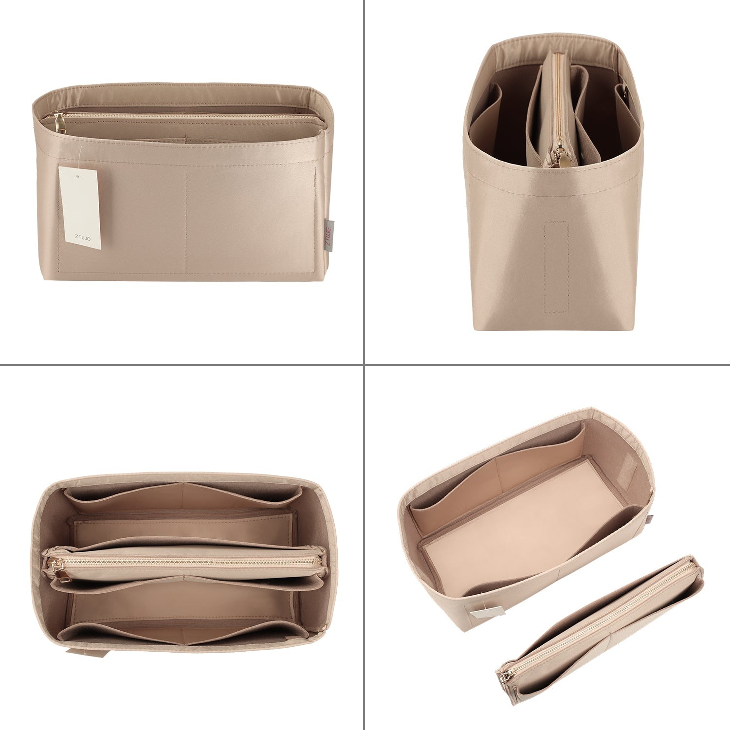 Jedwabista wkładka organizująca do torebki dla Speedy, Neverfull, ONTHEGO Tote i innych – 8 kieszeni, 7 rozmiarów product image 3