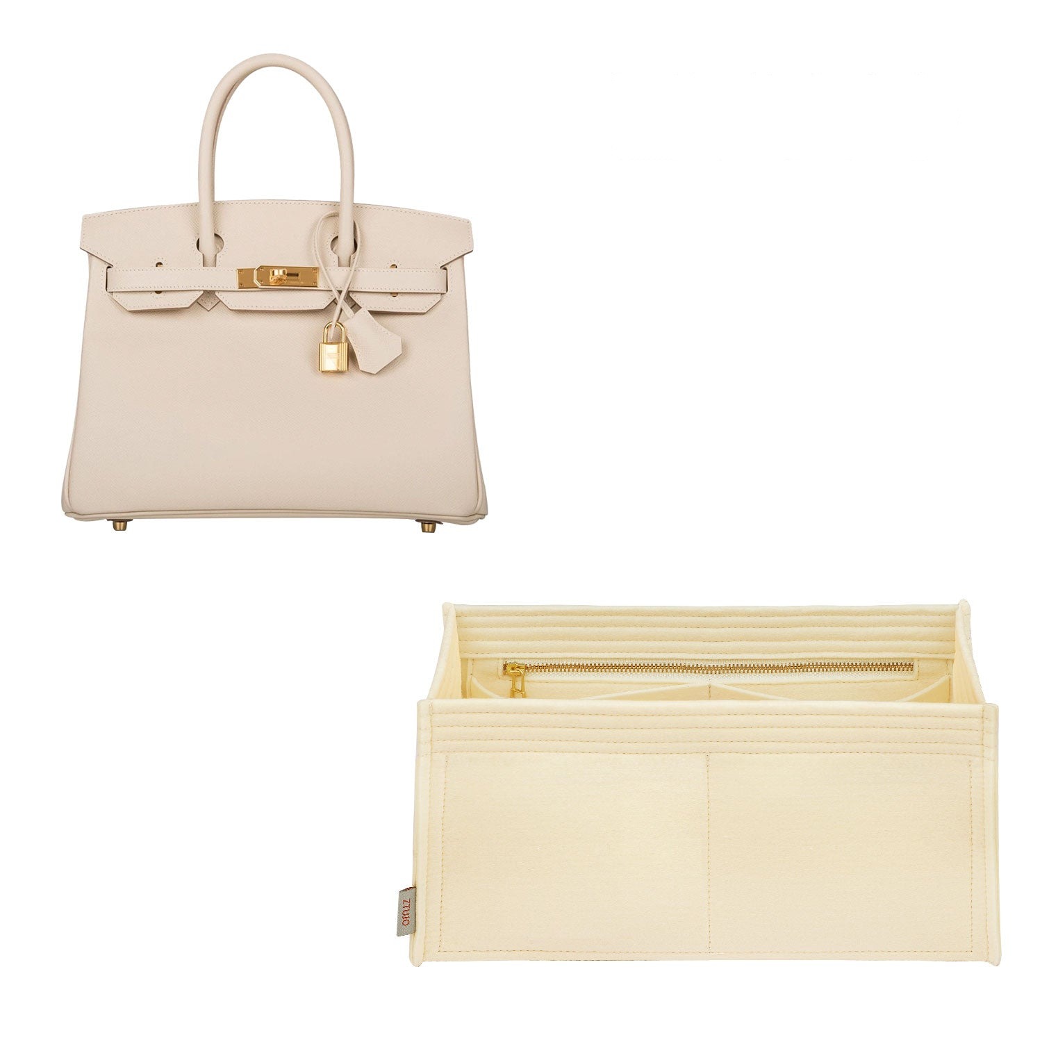 กระเป๋าใส่ของในกระเป๋า Hermes Birkin 25 / 30 / 35 / 40 – ที่คั่นผ้าสักหลาด 5 ช่อง product image 11