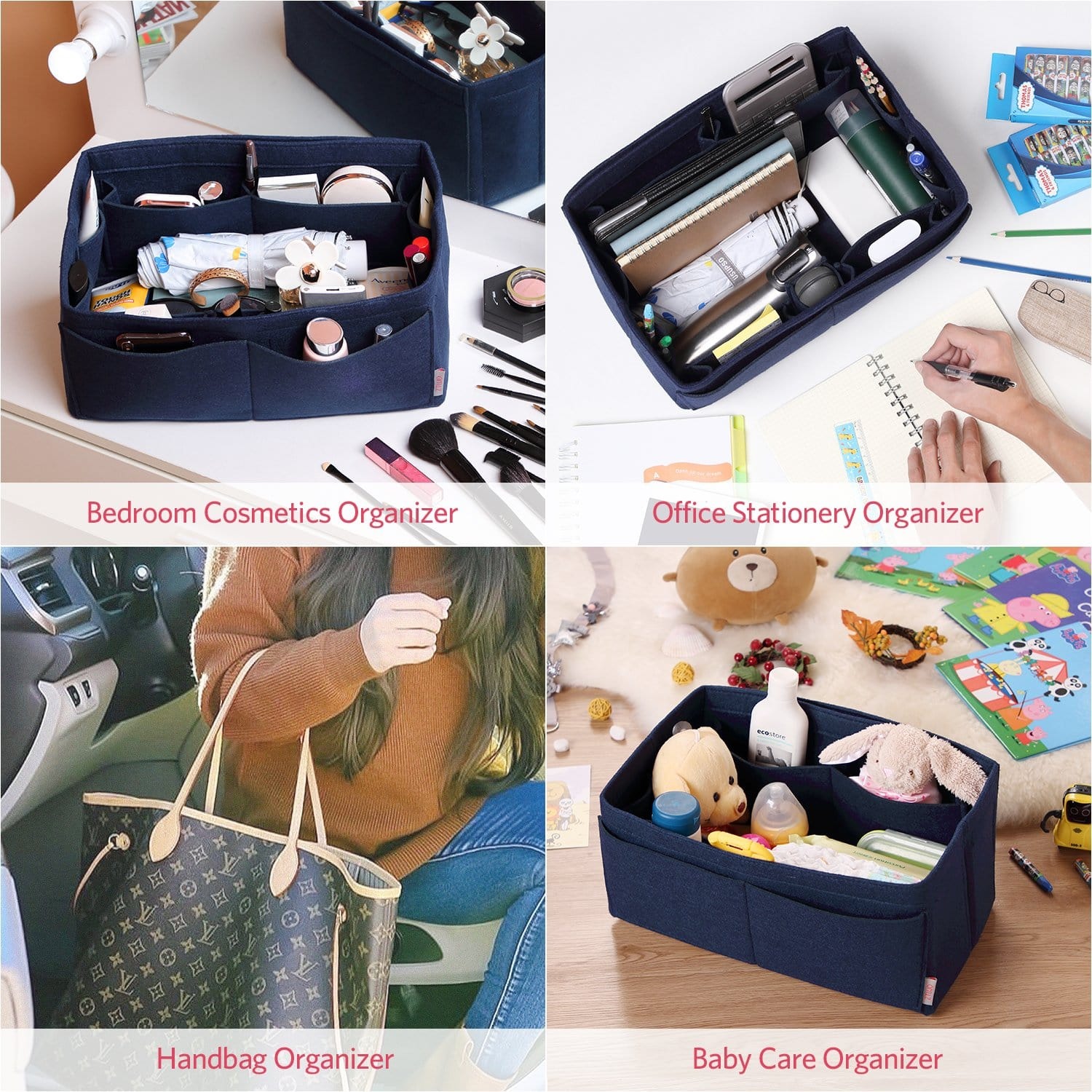 Organisateur de sac à main en feutre – Très grande taille (Convient au Speedy 40 / Neverfull GM) product image 63