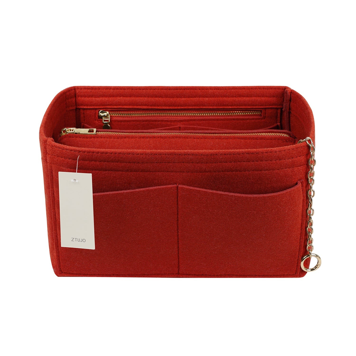 Organizér do kabelky z plsti s bočním zipem, odnímatelná střední kapsa pro LV Speedy Neverfull tote, 5 velikostí product image 22