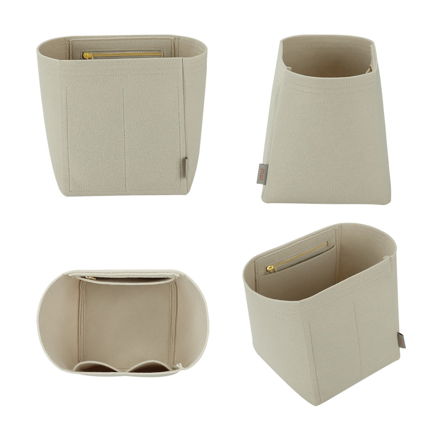 Organizer do torebki Loro Piana LP Bale Micro / Small / Large – 4 kieszenie, zamek YKK product image 2