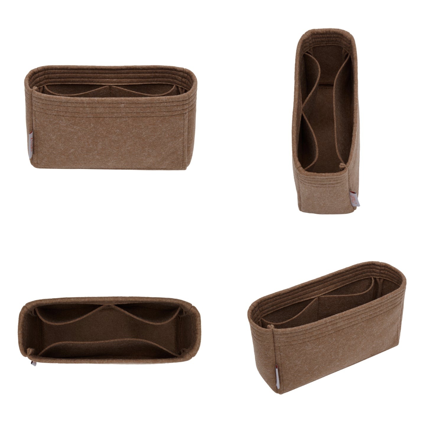 Pouzdro do kabelky pro Hermes Plume 20 – 3 kapsy, měkký filc product image 2