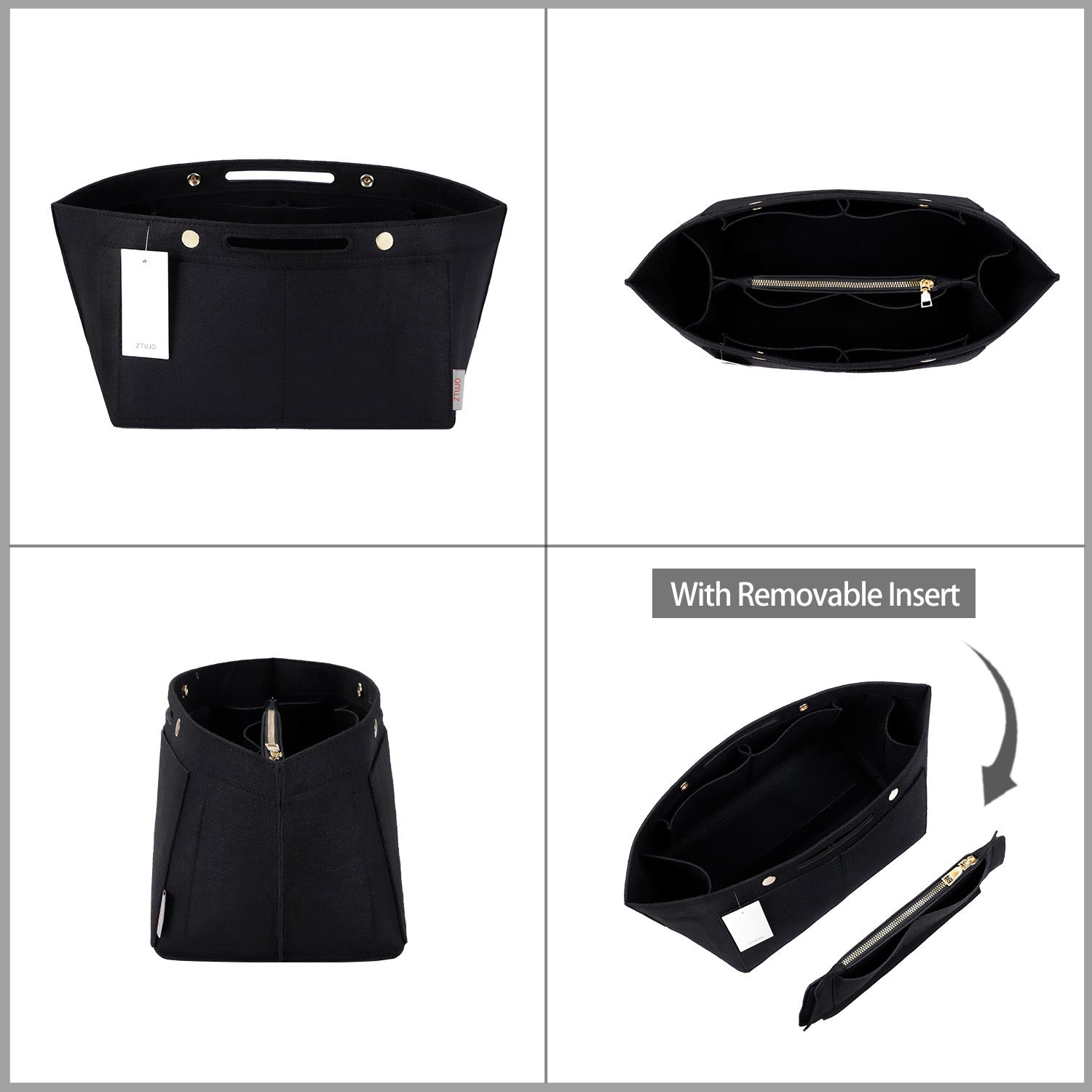 Longchamp Le Pliage -laukun järjestäjäinsertti – Sopii top handle S/M- ja olkalaukku S/L-kokoihin product image 15
