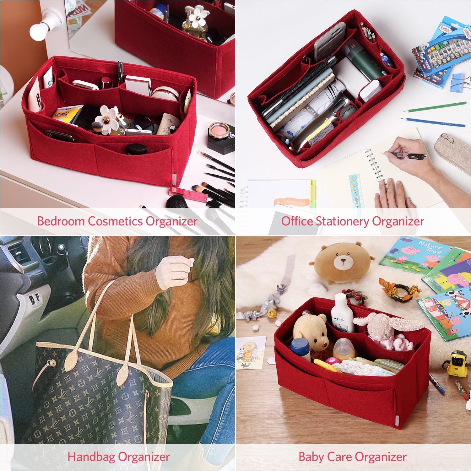 Organisateur de sac à main en feutre – Très grande taille (Convient au Speedy 40 / Neverfull GM) product image 28