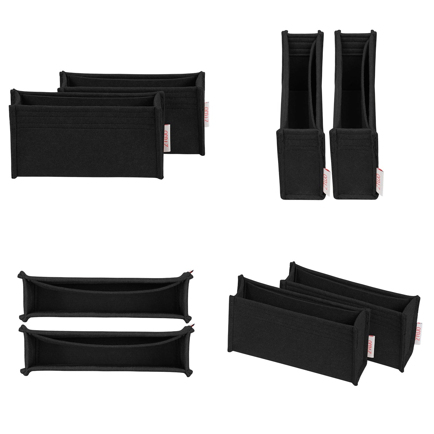 Premium organizér do kabelky pro LV Dauphine Mini / Medium – 2 kapsy, měkký filc product image 3
