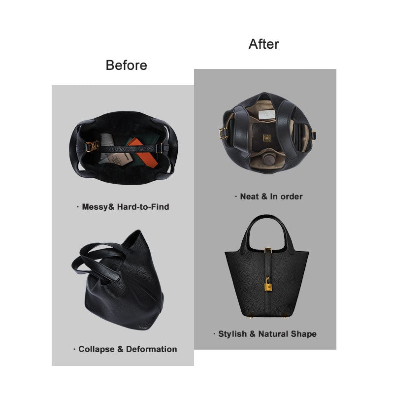 Jedwabisty organizer do torebek Hermes Picotin, wkładka do luksusowej torby, pasuje do Picotin 18 / 22 product image 6
