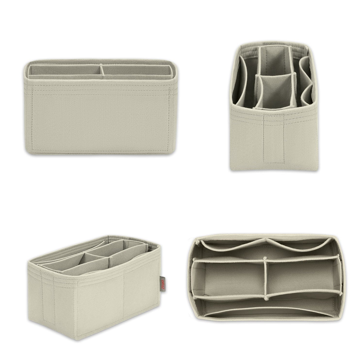Organizator premium pentru poșetă Goyard Muse Vanity – 5 buzunare, fetru moale, gri cald sau culoare personalizată product image 2