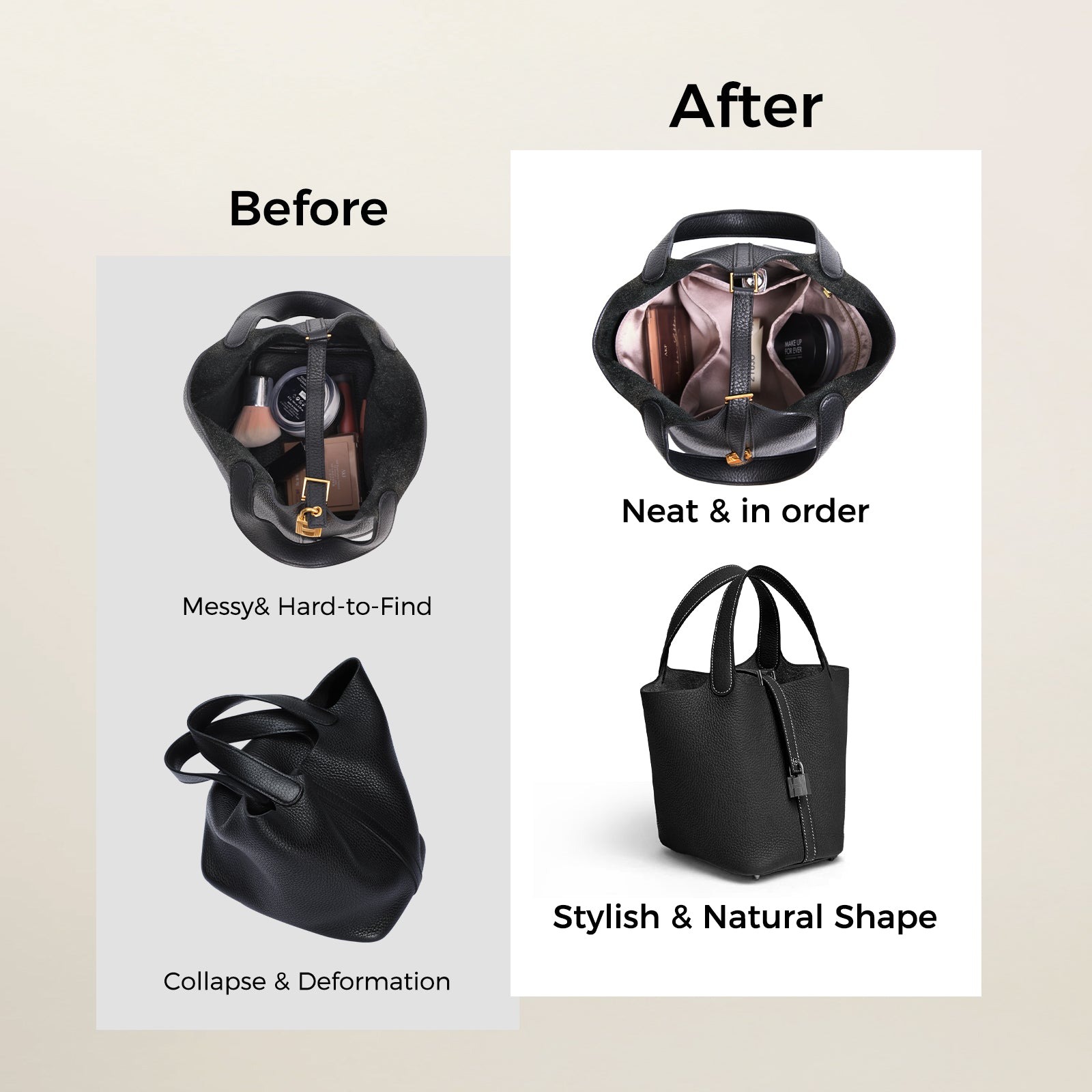 TAS DALAM Pengorganisir Dompet untuk Hermes Picotin 18/22 product image 8