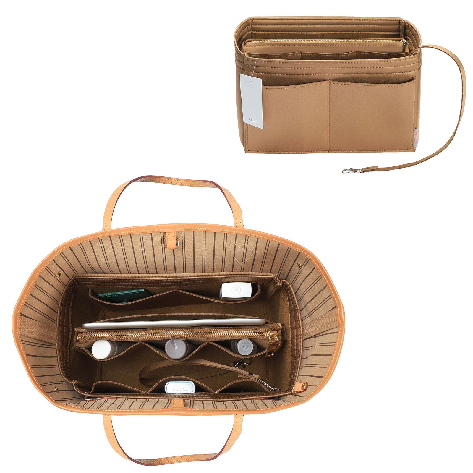 Organizador para Bolsa LV Speedy Neverfull Tote – 6 Tamanhos, Insert de Feltro para Bolsa com Zíper product image 130
