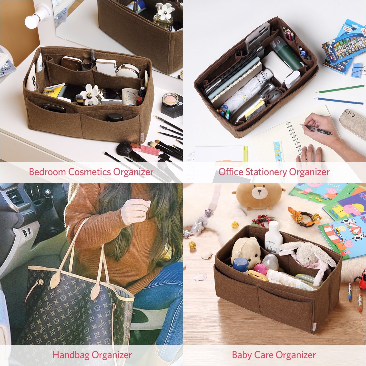 Organisateur de sac à main en feutre – Très grande taille (Convient au Speedy 40 / Neverfull GM) product image 42