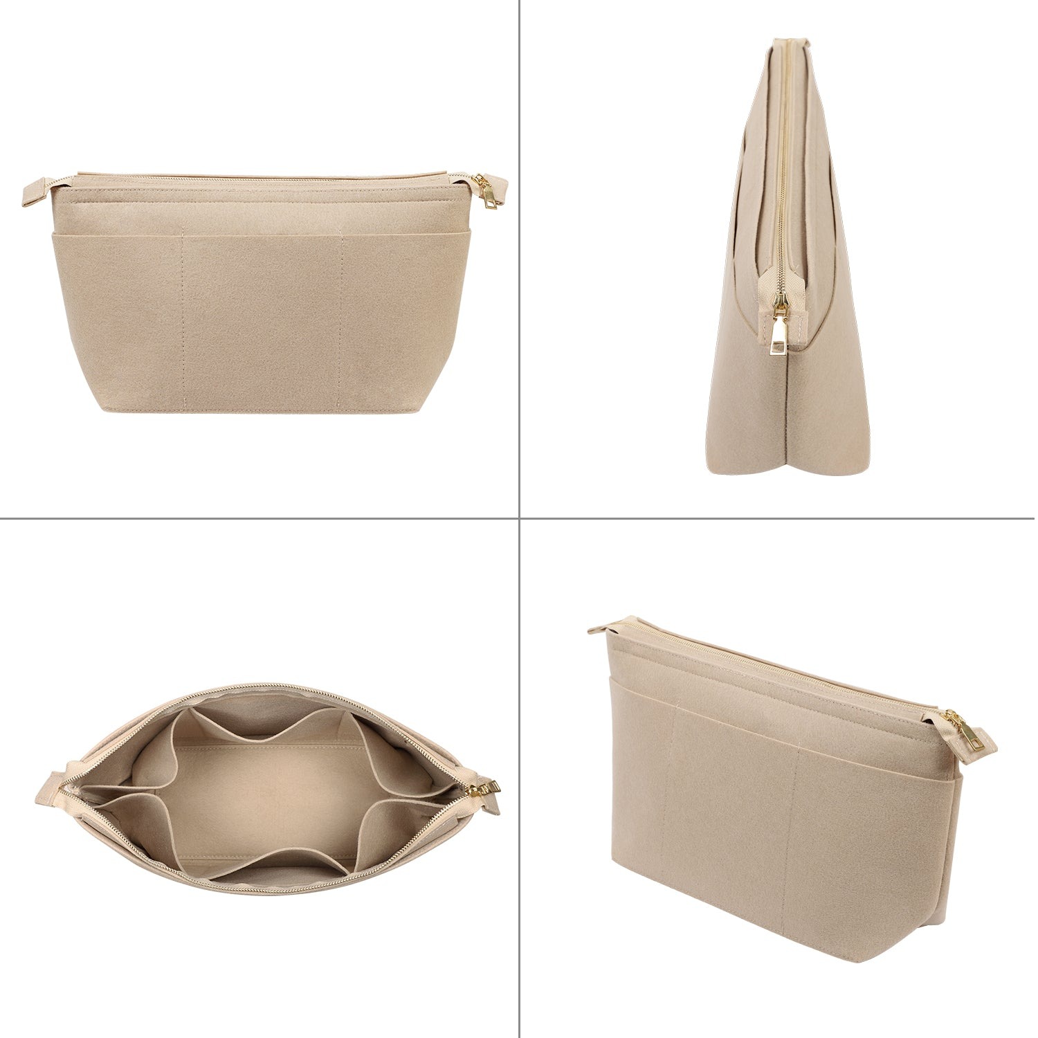 Plstěný organizér do kabelky s klíčenkou na náramek pro LV Speedy Neverfull Tote detail image 5