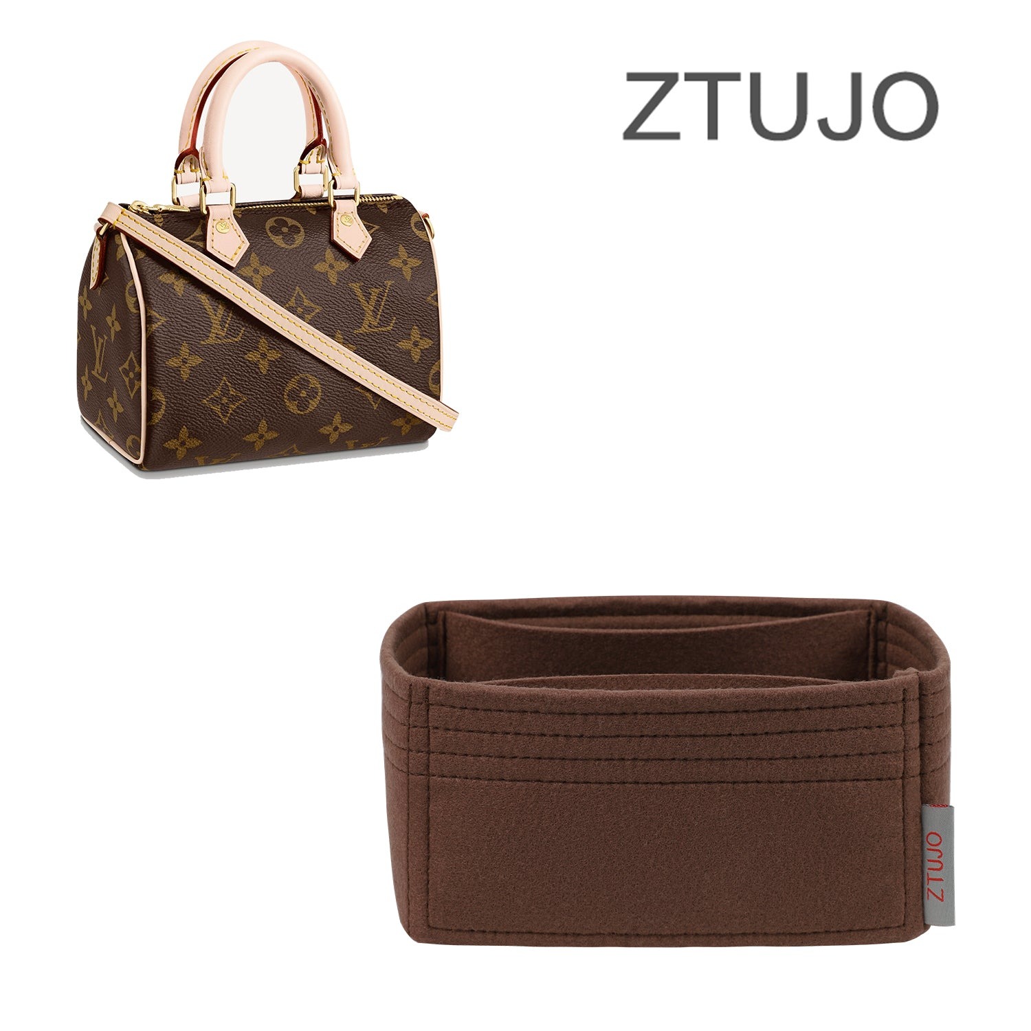 Vložka do kabelky pro LV Speedy Nano / 25 / 30 / 35 – 13kapsová plstěná vložka product image 10