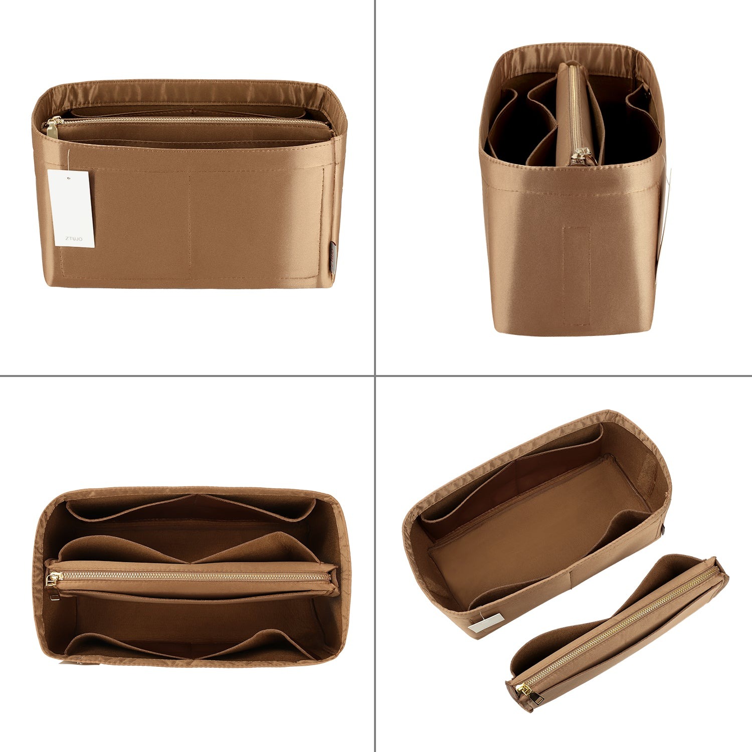 Jedwabista wkładka organizująca do torebki dla Speedy, Neverfull, ONTHEGO Tote i innych – 8 kieszeni, 7 rozmiarów product image 24