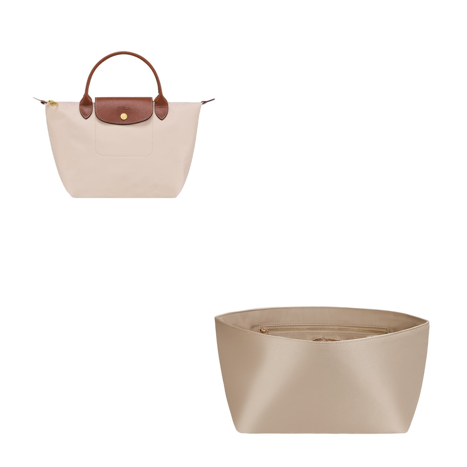 منظم حقيبة حريري لـ Longchamp Le Pliage Mini / Small / Medium / Large detail image 2
