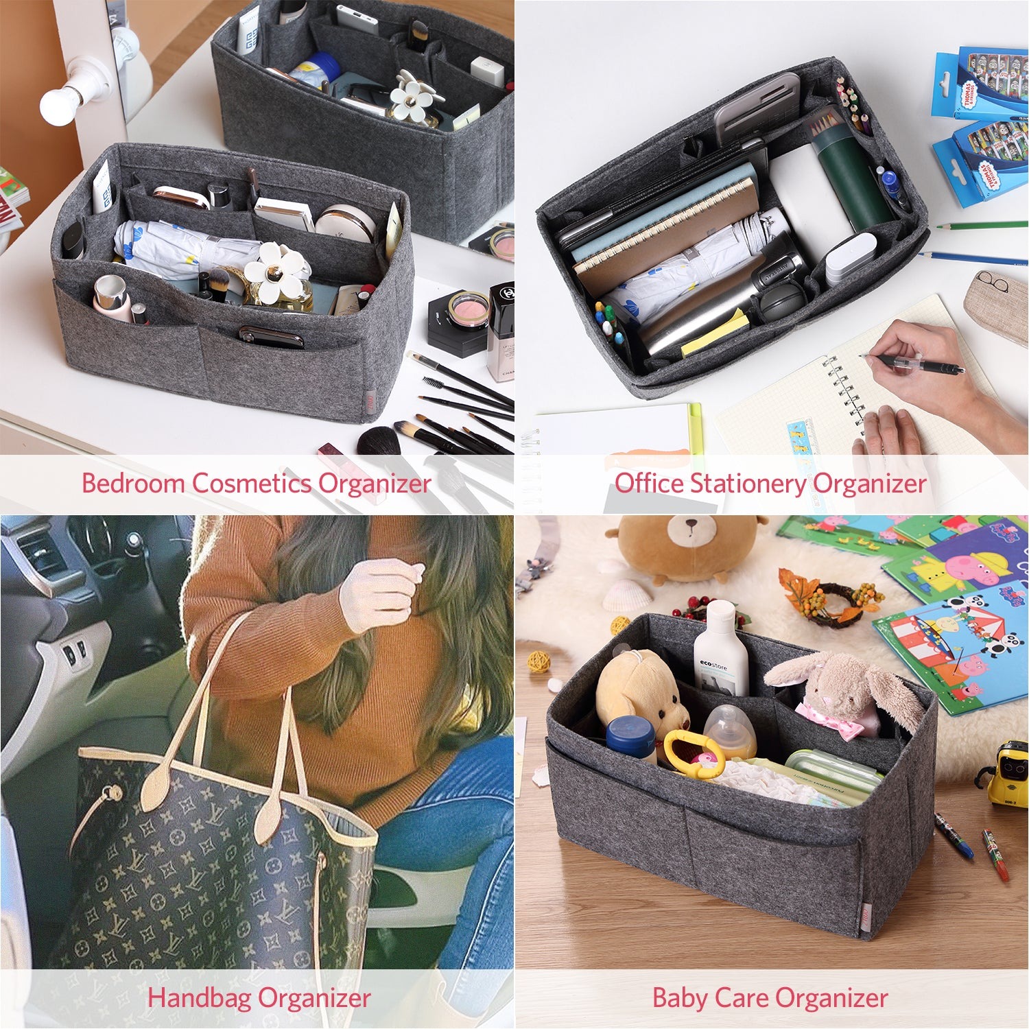 Organisateur de sac à main en feutre – Très grande taille (Convient au Speedy 40 / Neverfull GM) product image 21