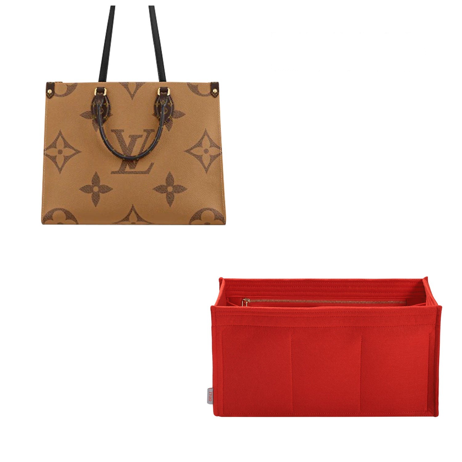 Penyusun Beg untuk LV ONTHEGO BB / PM / MM / GM – Sisipan Beg Felt 8 Poket product image 6