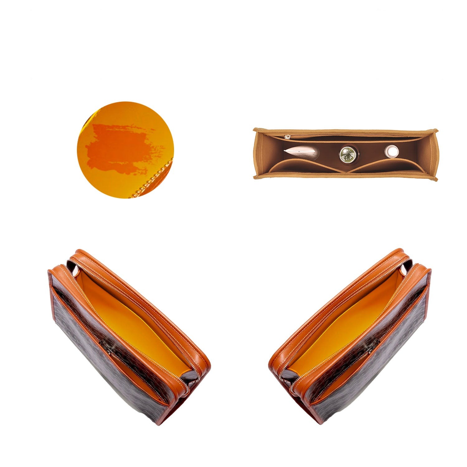 Premium-plånbok organizer för Goyard Jouvence MM / GM – Filtinsats för väska product image 4
