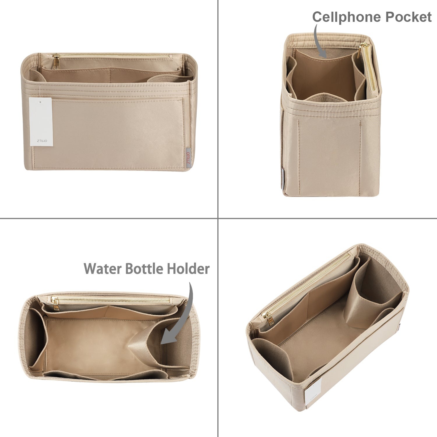 Handtaschen-Organizer-Einsatz – Passend für Speedy, Neverfull, Tote, ONTHEGO, Artsy und mehr product image 3