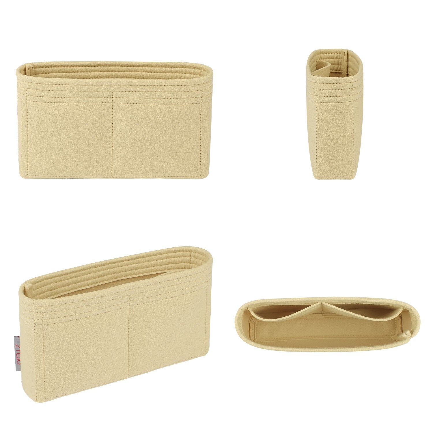 Indsats til punge til Bottega Veneta BV Cassette – Filtindsats i premium-kvalitet, 2 lommer detail image 1