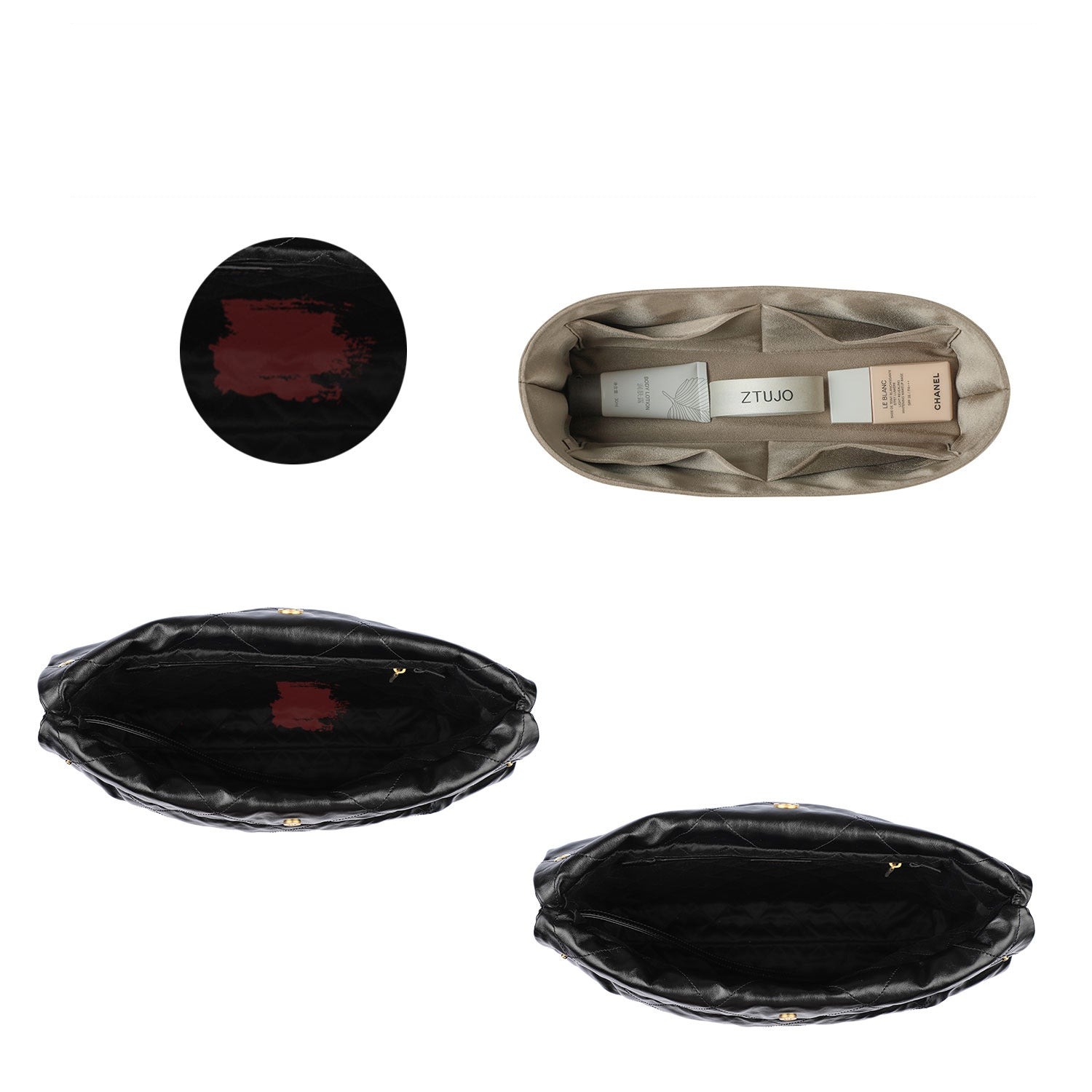 منظم حقيبة لـ Chanel 22 صغير / متوسط / كبير – حرير وساتان، 4 جيوب product image 4