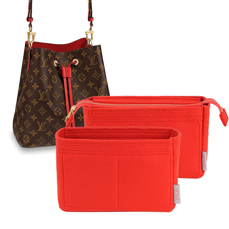LV NeoNoe Noé 專用高級包包收納袋 2 件組 – 12 個口袋，YKK 拉鍊