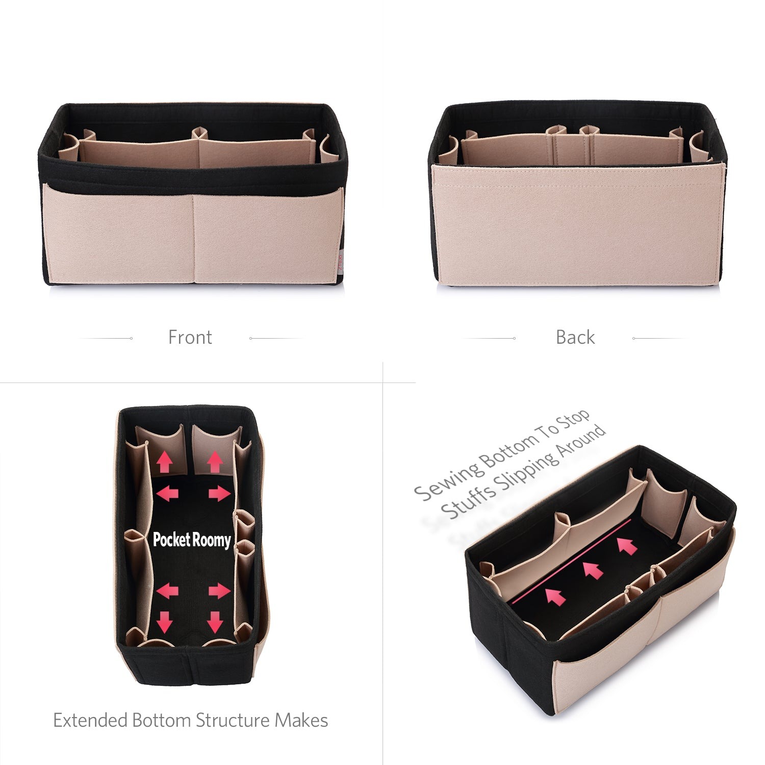 Organisateur de sac à main en feutre – Très grande taille (Convient au Speedy 40 / Neverfull GM) product image 45