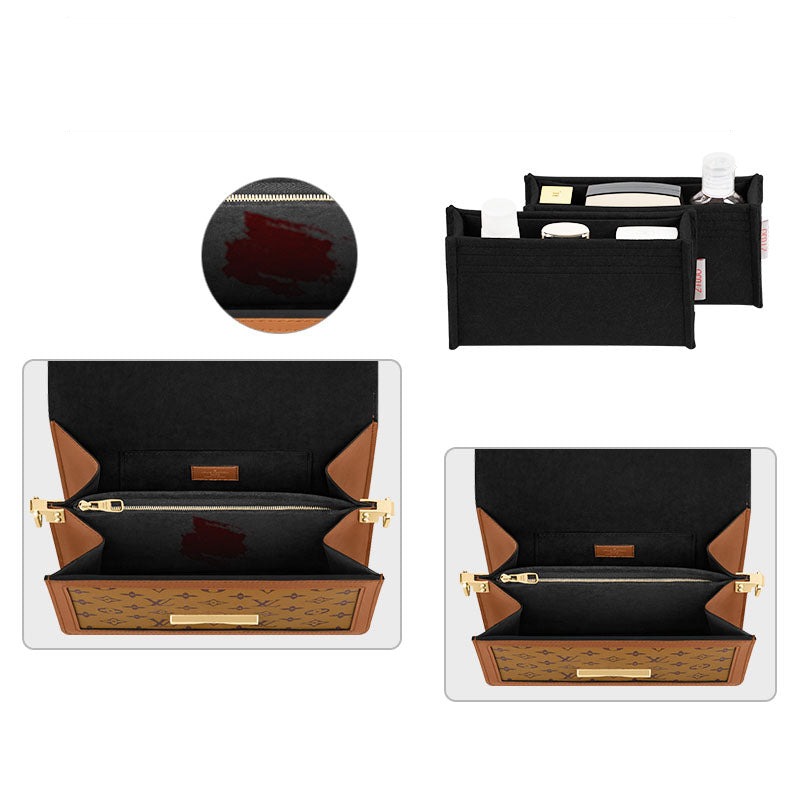 Premium organizér do kabelky pro LV Dauphine Mini / Medium – 2 kapsy, měkký filc product image 5