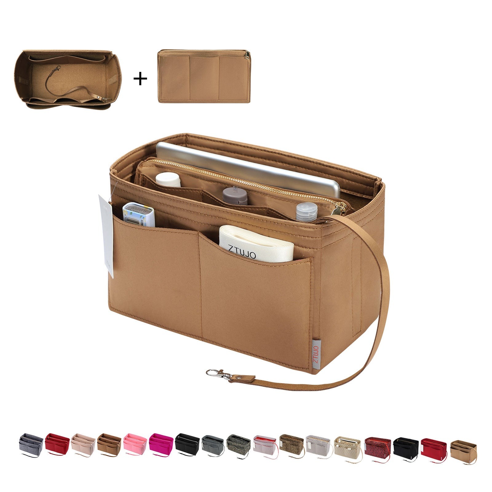 Organizador para Bolsa LV Speedy Neverfull Tote – 6 Tamanhos, Insert de Feltro para Bolsa com Zíper product image 125