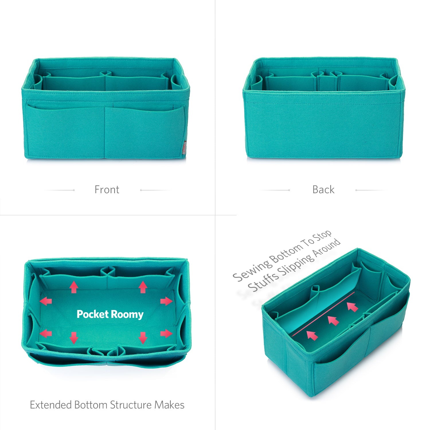 Organisateur de sac à main en feutre – Très grande taille (Convient au Speedy 40 / Neverfull GM) product image 31