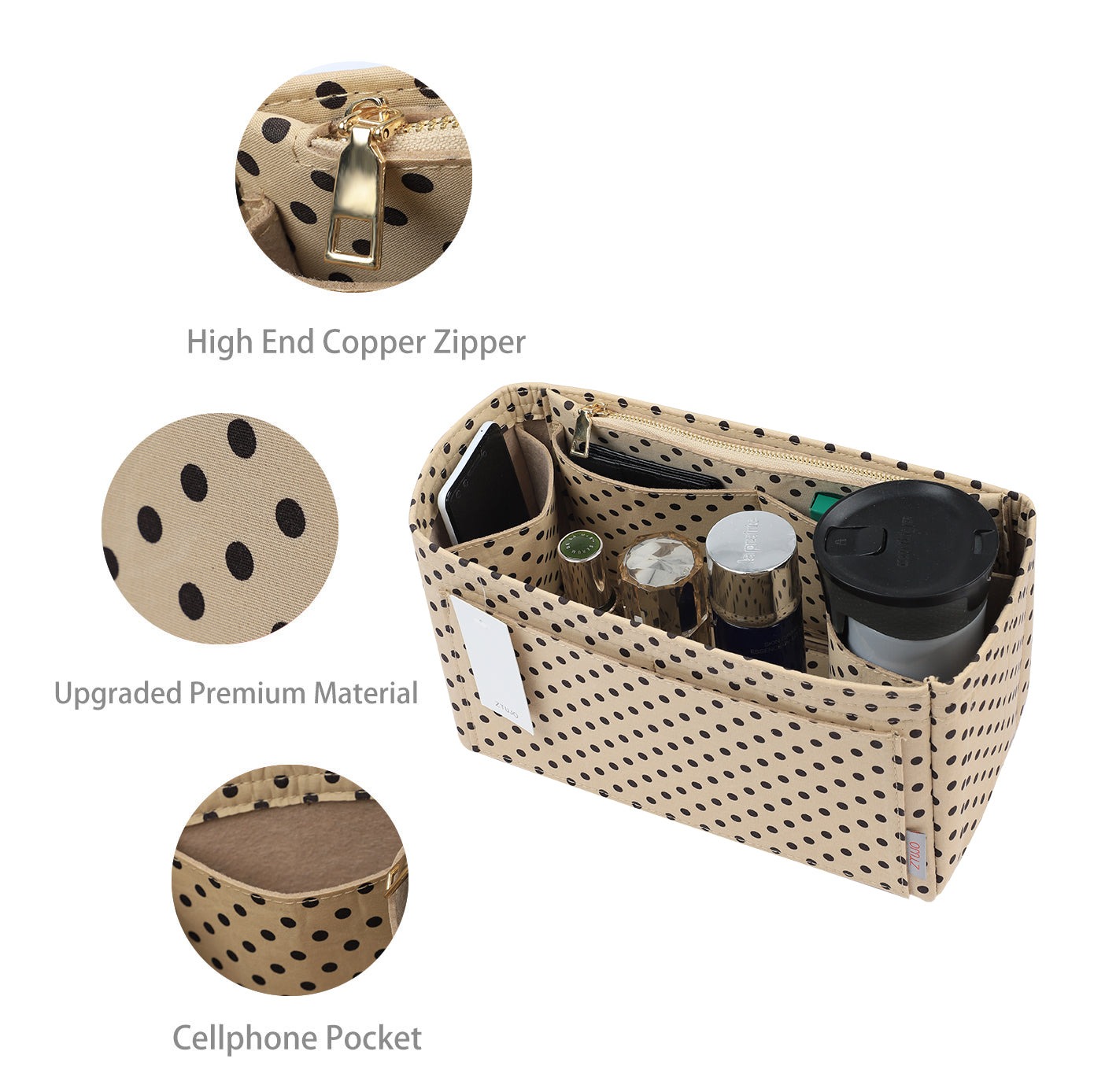 Handtaschen-Organizer-Einsatz – Passend für Speedy, Neverfull, Tote, ONTHEGO, Artsy und mehr product image 25