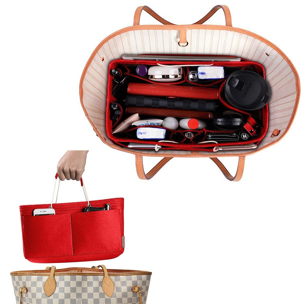 Organizer Tas Felt Multi-Saku dengan Gagang – Cocok untuk LV Speedy 30, 35 & Neverfull MM (Sedang/Besar) product image 13