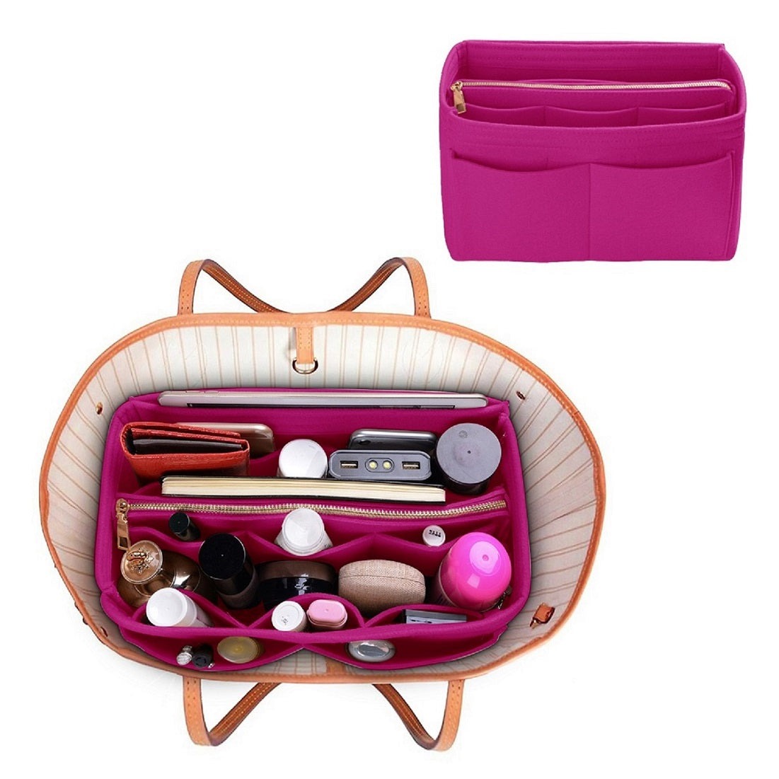 Organizador para Bolsa LV Speedy Neverfull Tote – 6 Tamanhos, Insert de Feltro para Bolsa com Zíper product image 35